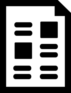 Document With Two Columns Of Text Lines And Images Vinyl Svg File, Free Vectors File